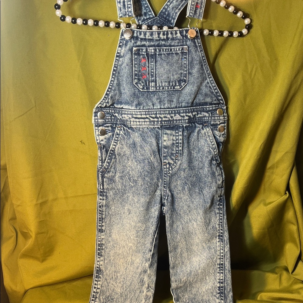 Upcycled ,Redone ,Luxury Inspired Design Gender-Neutral Kids Overalls